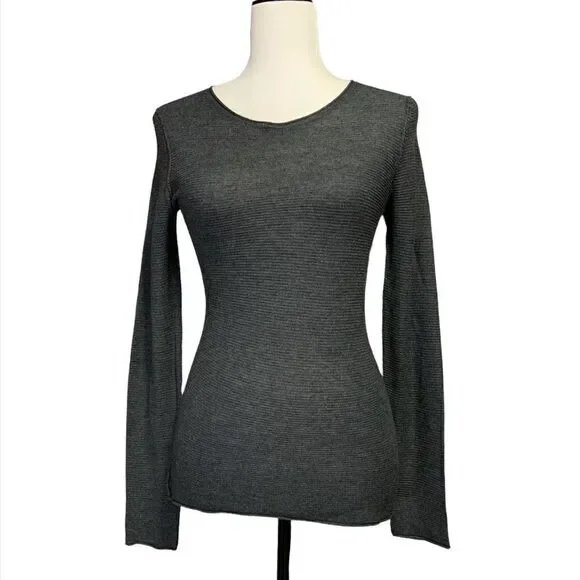 🚨 Line The Label Cashmere Blend Ribbed Sweater - Picture 1 of 8